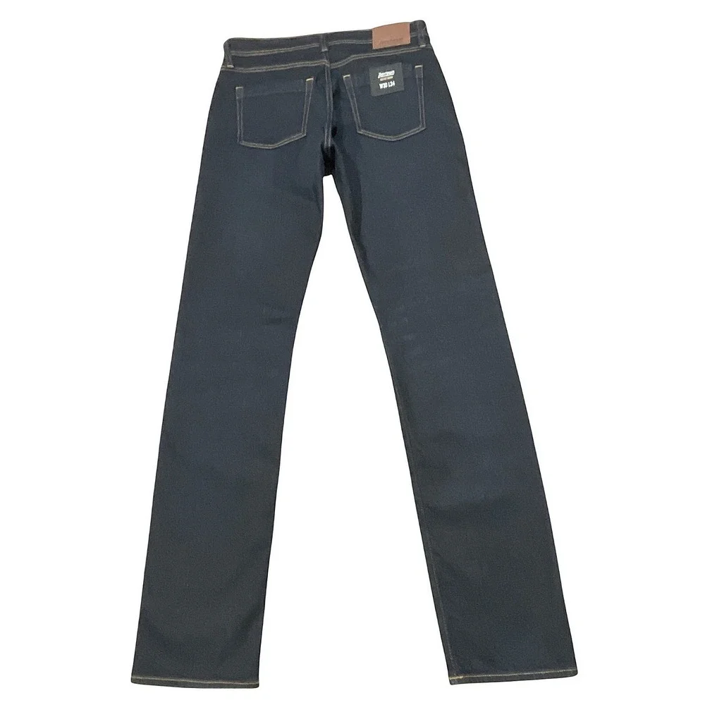 Revtown Automatic‎ Jeans Mens 30x34 Blue Dark Wash Straight Leg NWT - Picture 2 of 5